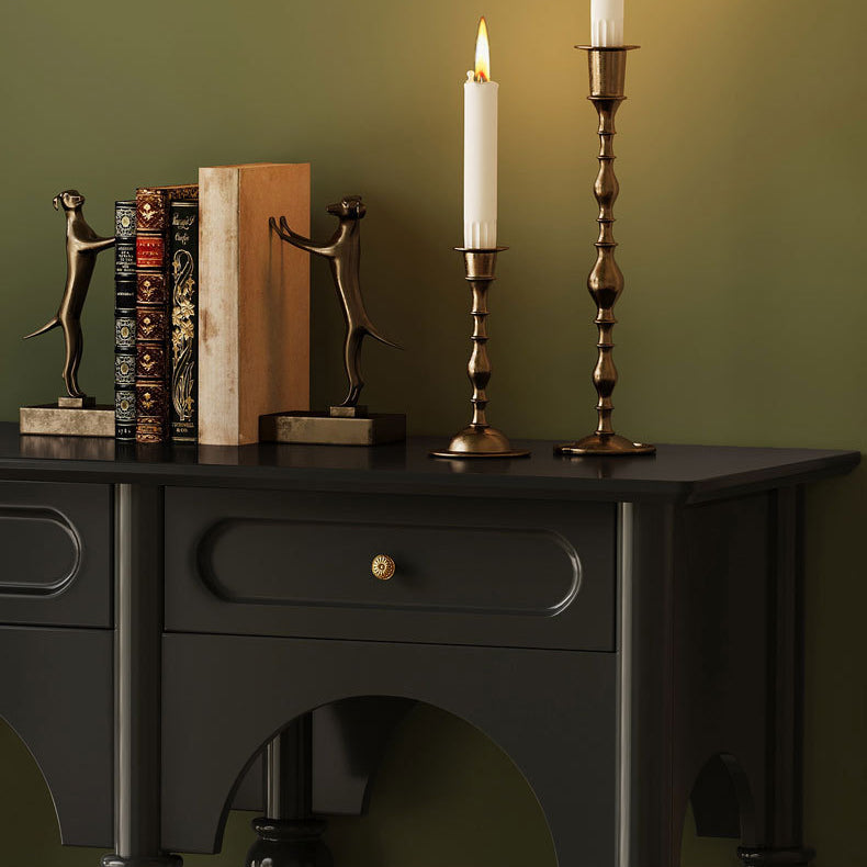 French Wood 3-Drawer 2-Tier Storage