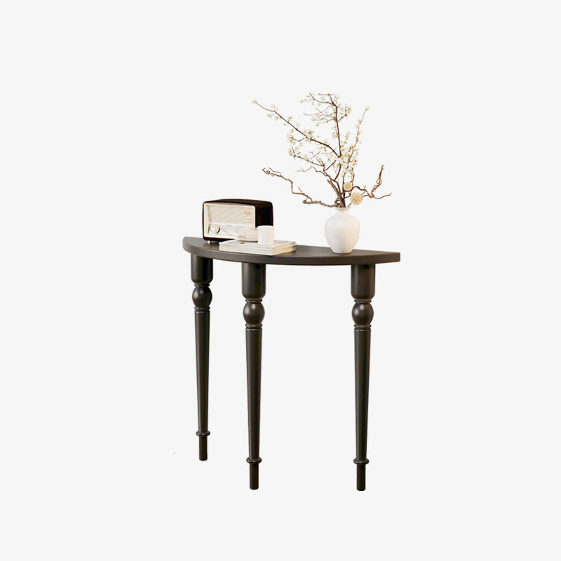 French Wood Roman Column Console Table