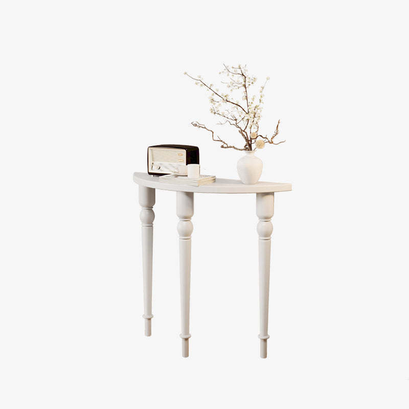 French Wood Roman Column Console Table