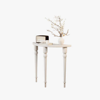 French Wood Roman Column Console Table