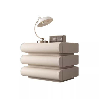 Minimalist Microfiber Leather 2/3-Drawer Nightstand