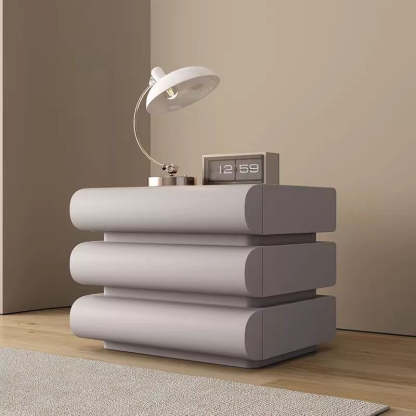 Minimalist Microfiber Leather 2/3-Drawer Nightstand