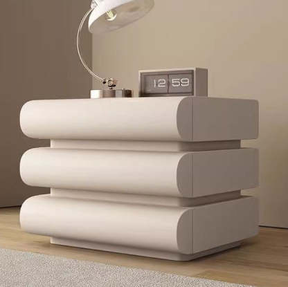 Minimalist Microfiber Leather 2/3-Drawer Nightstand