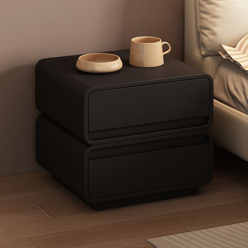 Minimalist Wood 2-Drawer Nightstand