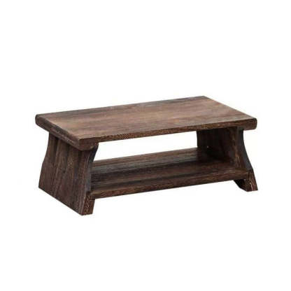 Chinese Solid Wood Rectangular Coffee Table 2-Tier