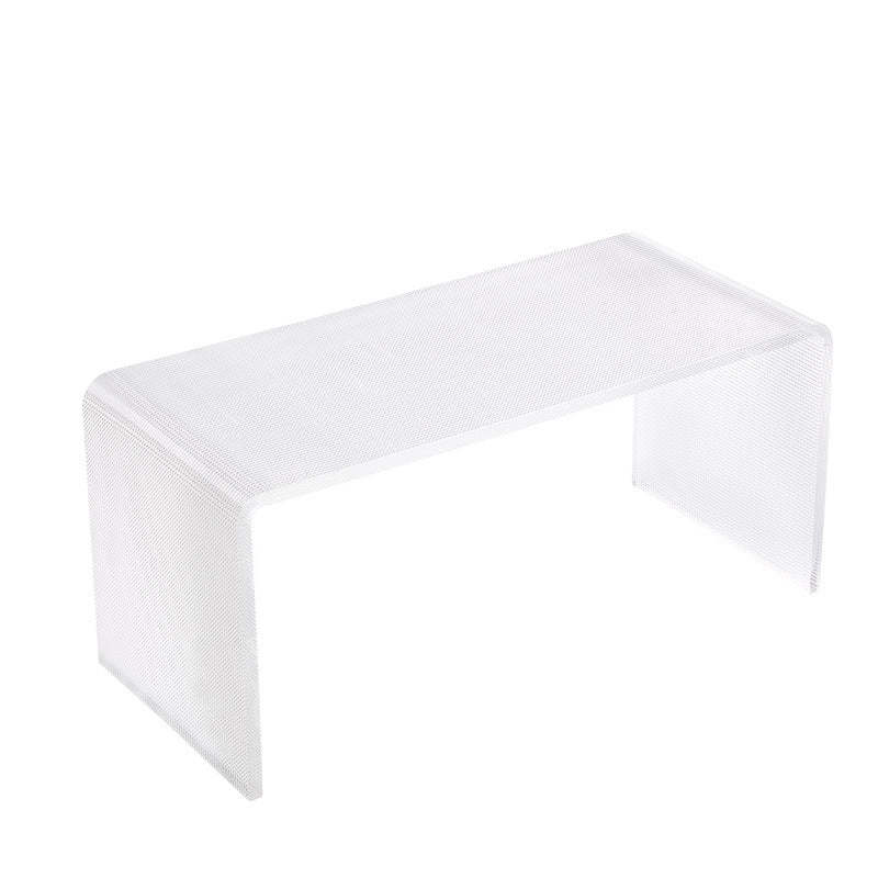 Minimalist Acrylic C-Shaped Side Table