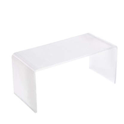 Minimalist Acrylic C-Shaped Side Table