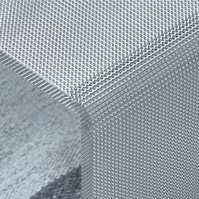 Minimalist Acrylic C-Shaped Side Table