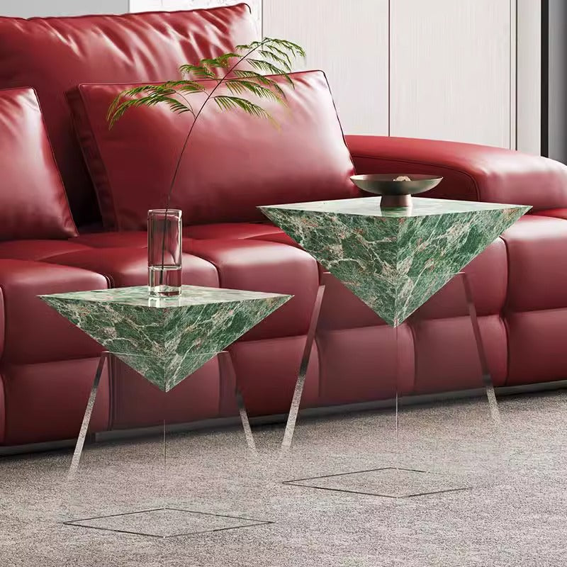 Luxury Slab Acrylic Cone End Table