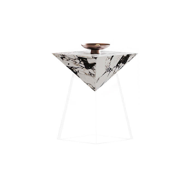 Luxury Slab Acrylic Cone End Table