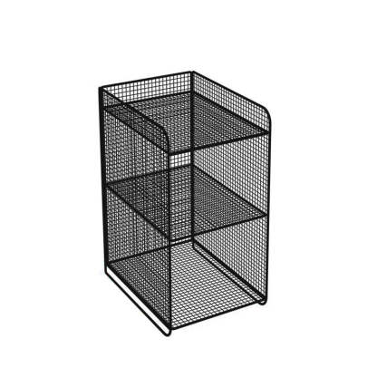 Minimalist Iron Narrow Nightstand 3-Tier