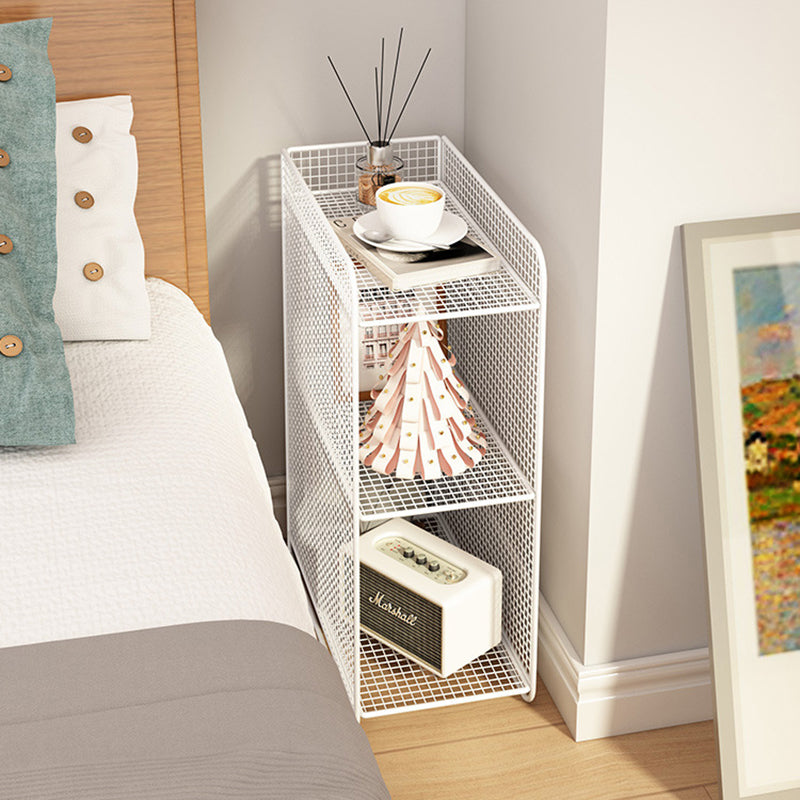 Minimalist Iron Narrow Nightstand 3-Tier