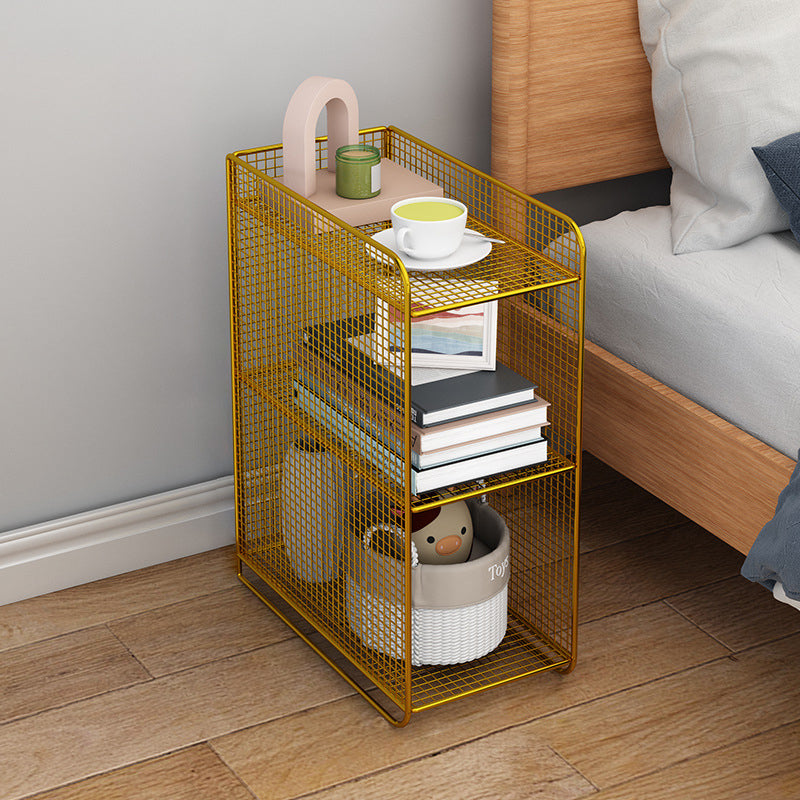Minimalist Iron Narrow Nightstand 3-Tier