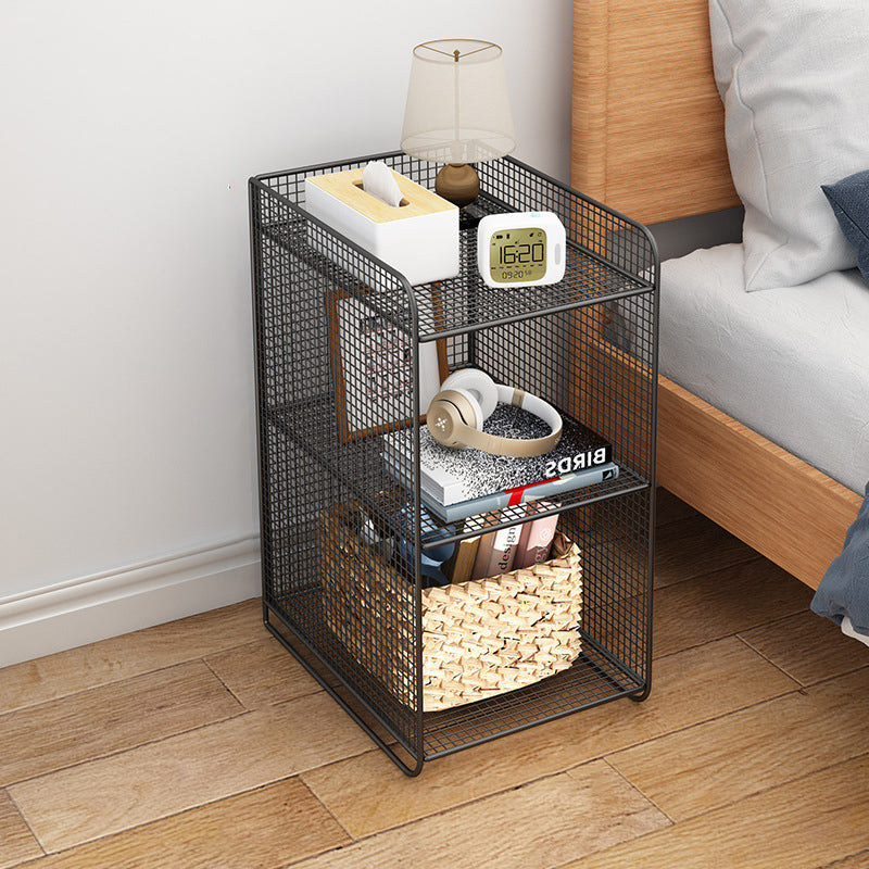 Minimalist Iron Narrow Nightstand 3-Tier