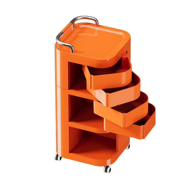 Nordic Stainless Steel 2/3/4-Tier Movable Storage Cart