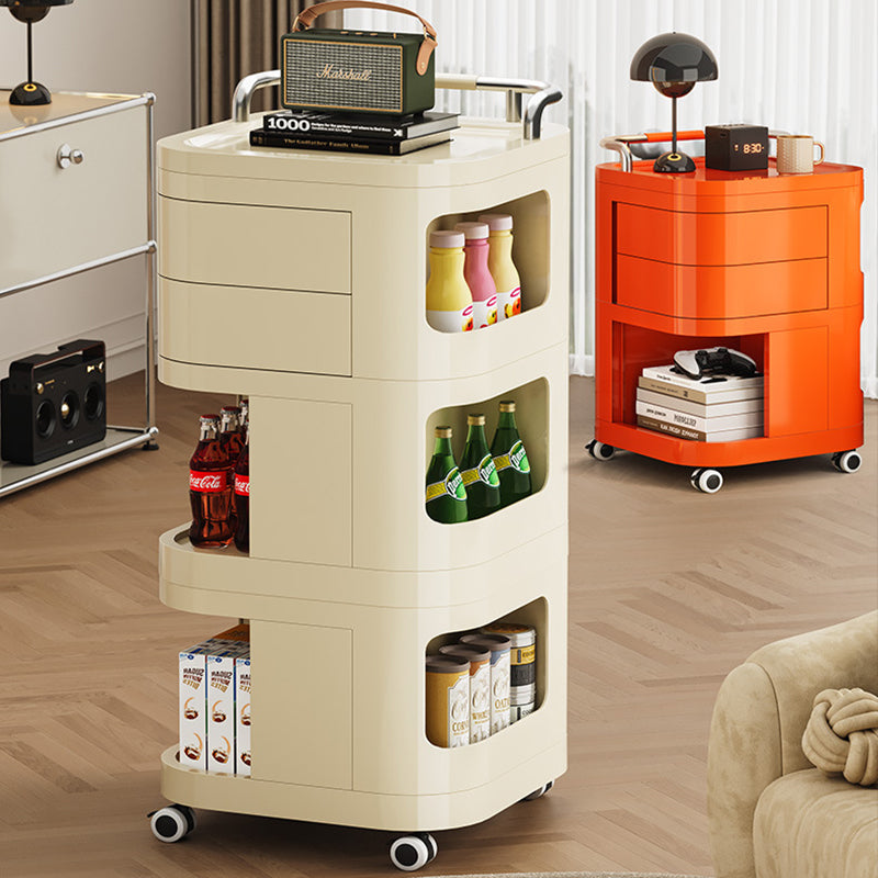 Nordic Stainless Steel 2/3/4-Tier Movable Storage Cart