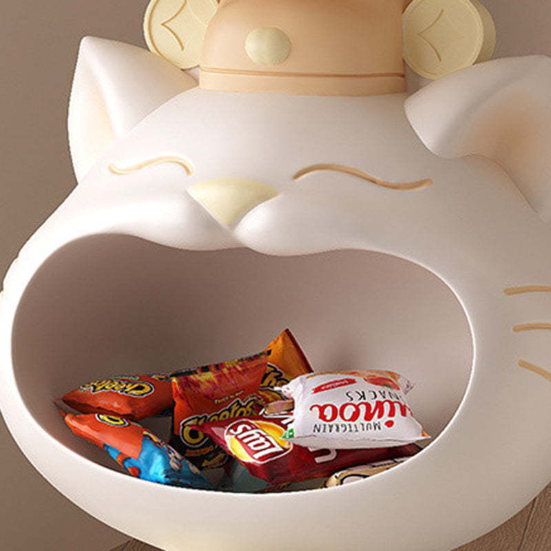 Resin Lucky Cat Round Side Table