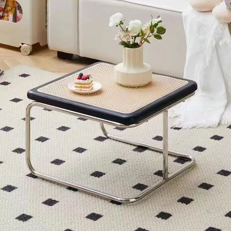 Retro Striped Glass Table