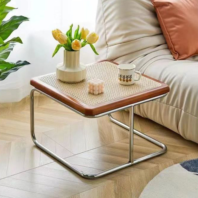 Retro Striped Glass Table