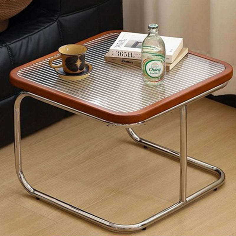 Retro Striped Glass Table
