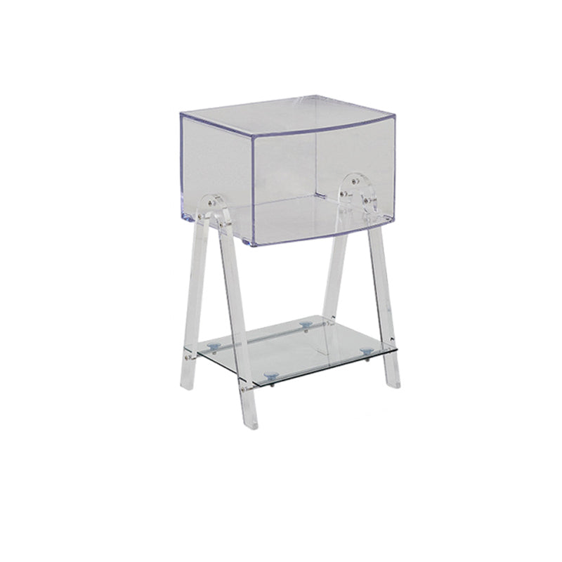 Nordic Beech Wood 2-Tier 1-Cabinet