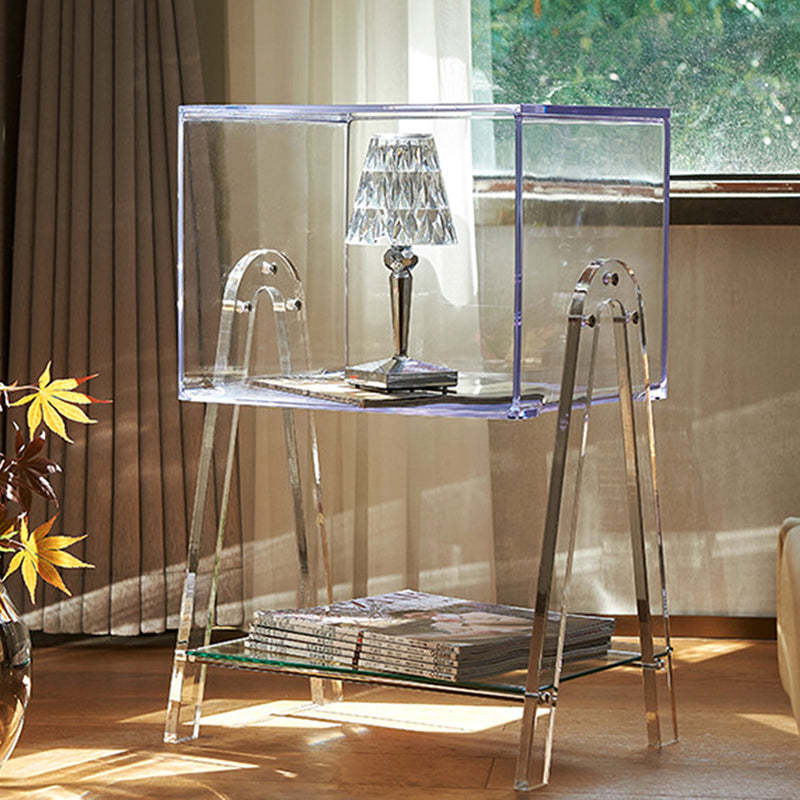 Nordic Beech Wood 2-Tier 1-Cabinet