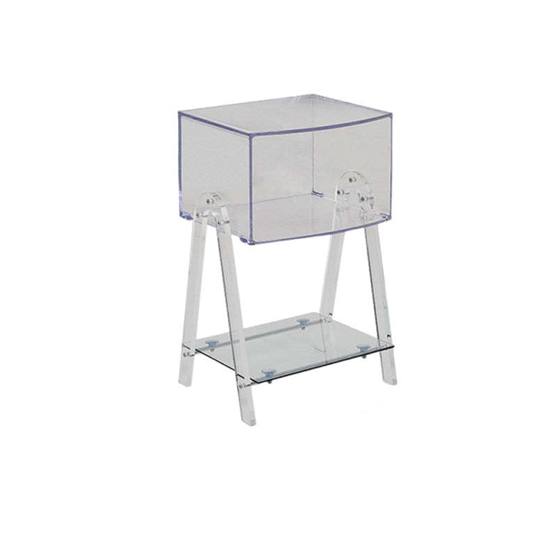 Nordic Beech Wood 2-Tier 1-Cabinet
