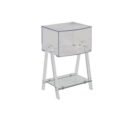 Nordic Beech Wood 2-Tier 1-Cabinet