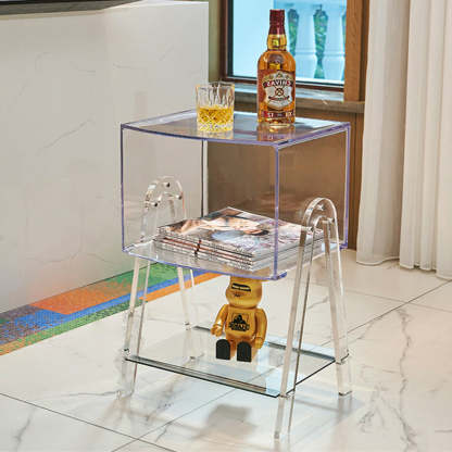 Nordic Beech Wood 2-Tier 1-Cabinet