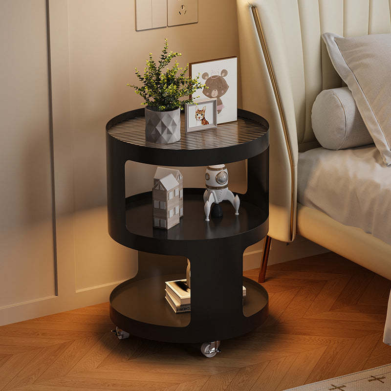 Minimalist home decor black coffee tables — 14" W x 23" H / Round