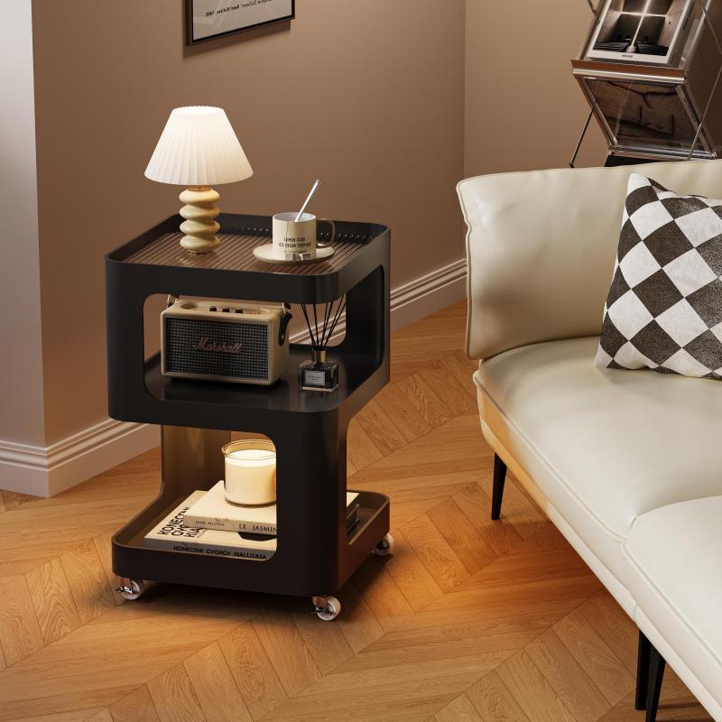 Minimalist Iron 3-Tier Shelf — Square / White
