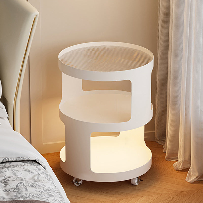 Minimalist Iron 3-Tier Shelf — Round / Black
