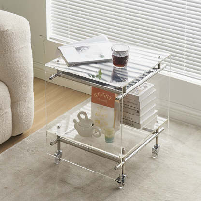 Nordic Acrylic 2-Tier Table