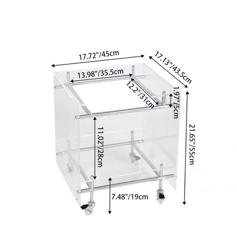 Nordic Acrylic 2-Tier Table