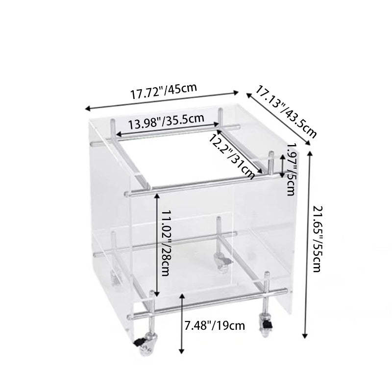 Nordic Acrylic 2-Tier Table