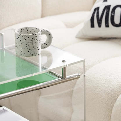 Nordic Acrylic 2-Tier Table