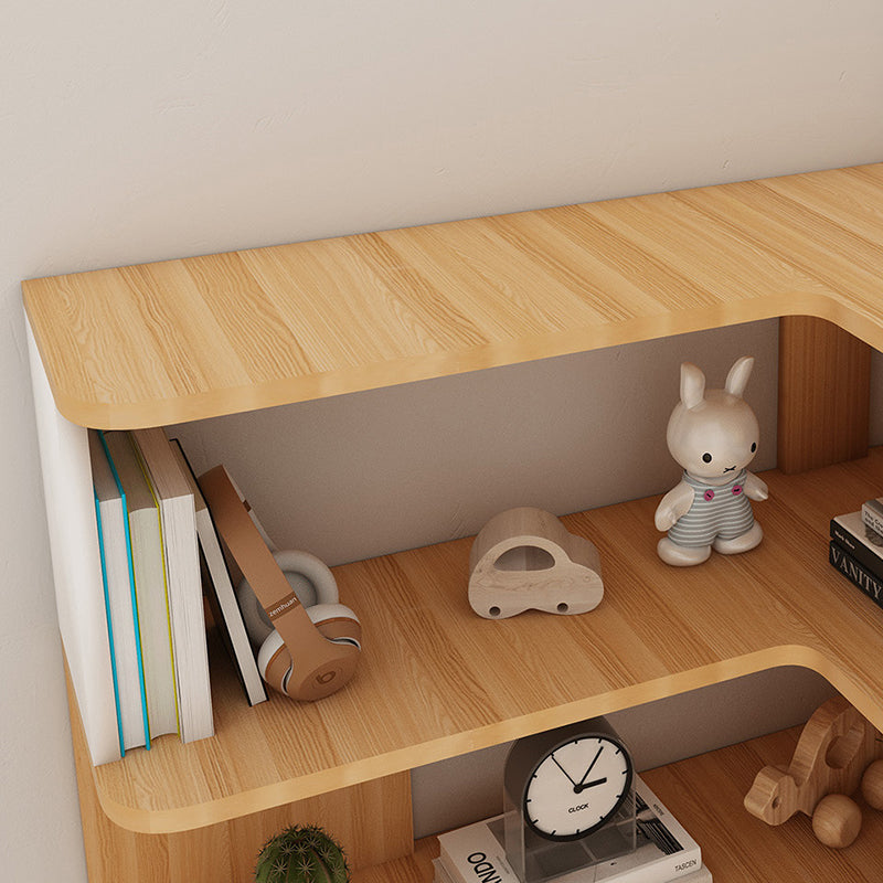 Nordic Wood L-Shaped Corner Bookshelf 4/5-Tier