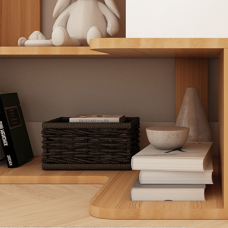 Nordic Wood L-Shaped Corner Bookshelf 4/5-Tier