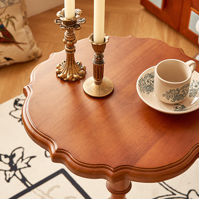 French Carved Oak Round Coffee Table