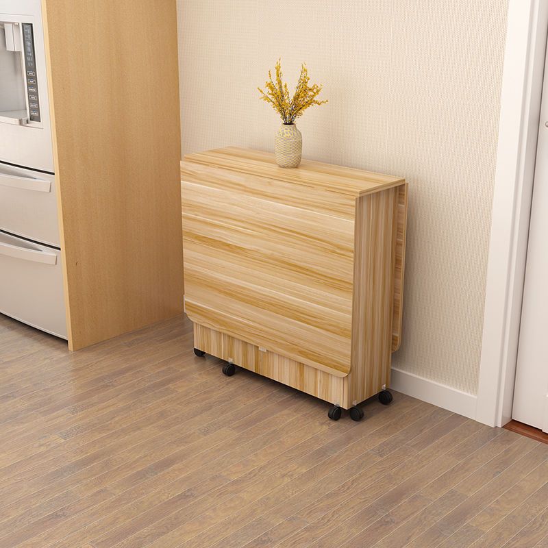 Minimalist Engineered Wood Square Table — Black Walnut