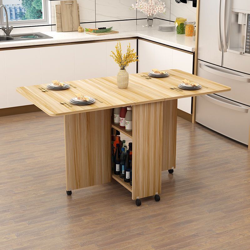 Minimalist Engineered Wood Square Table