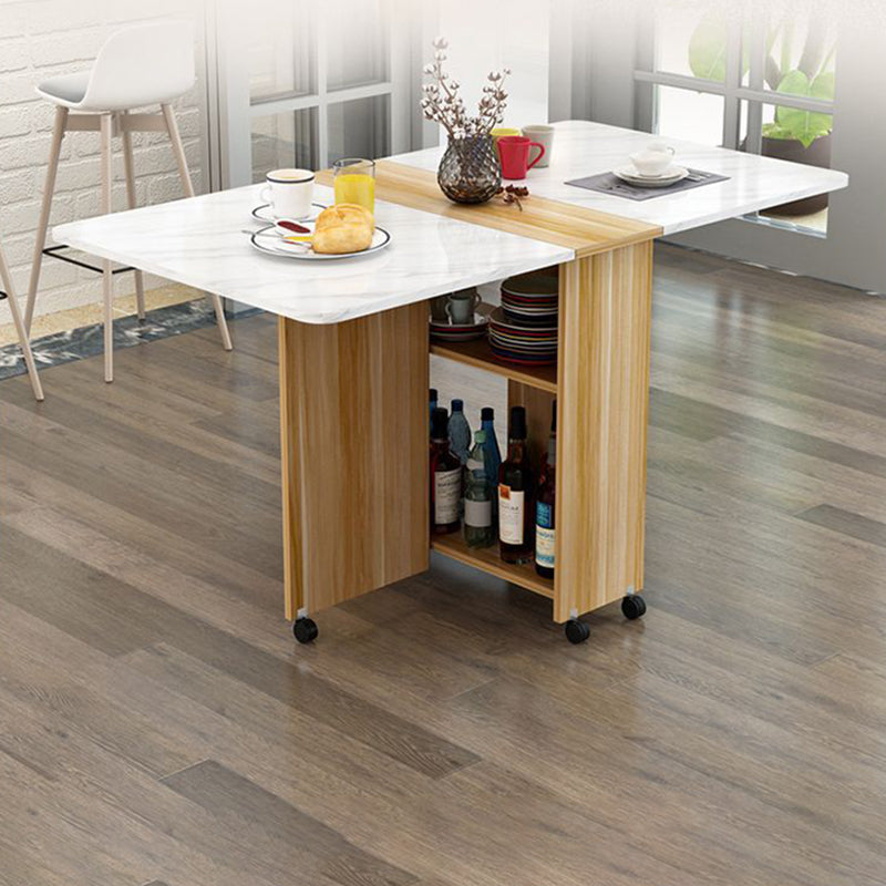 Minimalist Engineered Wood Square Table