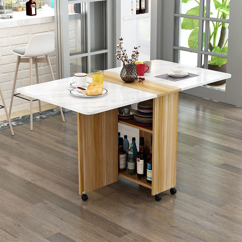 Minimalist Engineered Wood Square Table