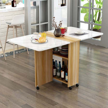 Minimalist Engineered Wood Square Table