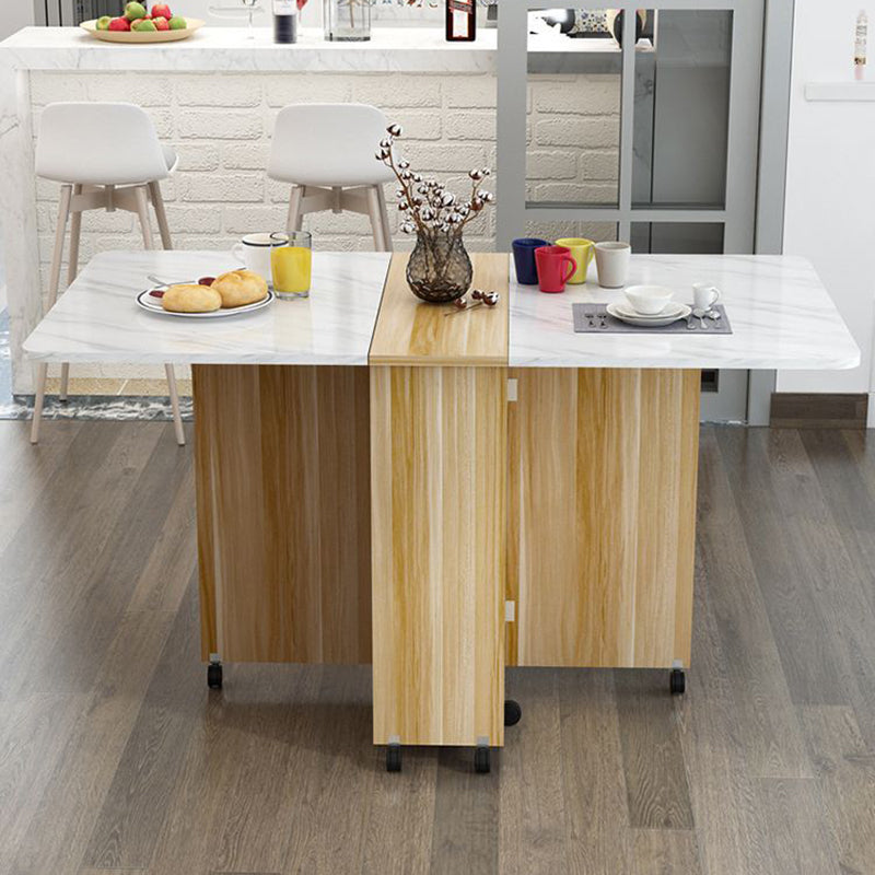 Minimalist Engineered Wood Square Table
