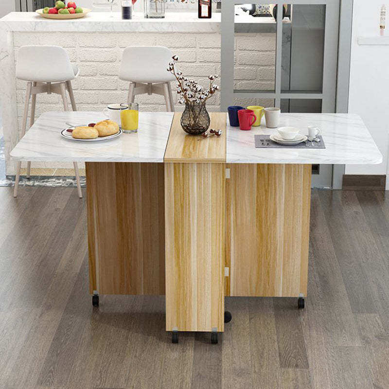 Minimalist Engineered Wood Square Table