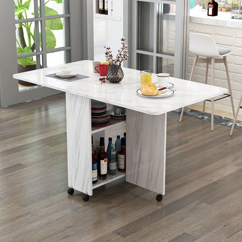 Minimalist Engineered Wood Square Table