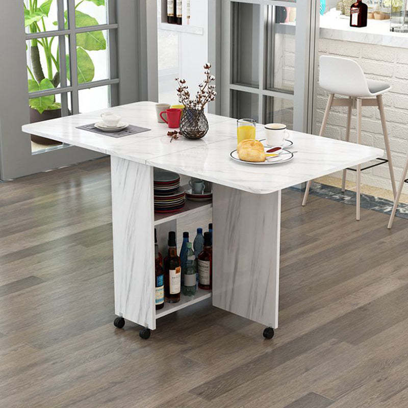 Minimalist Engineered Wood Square Table