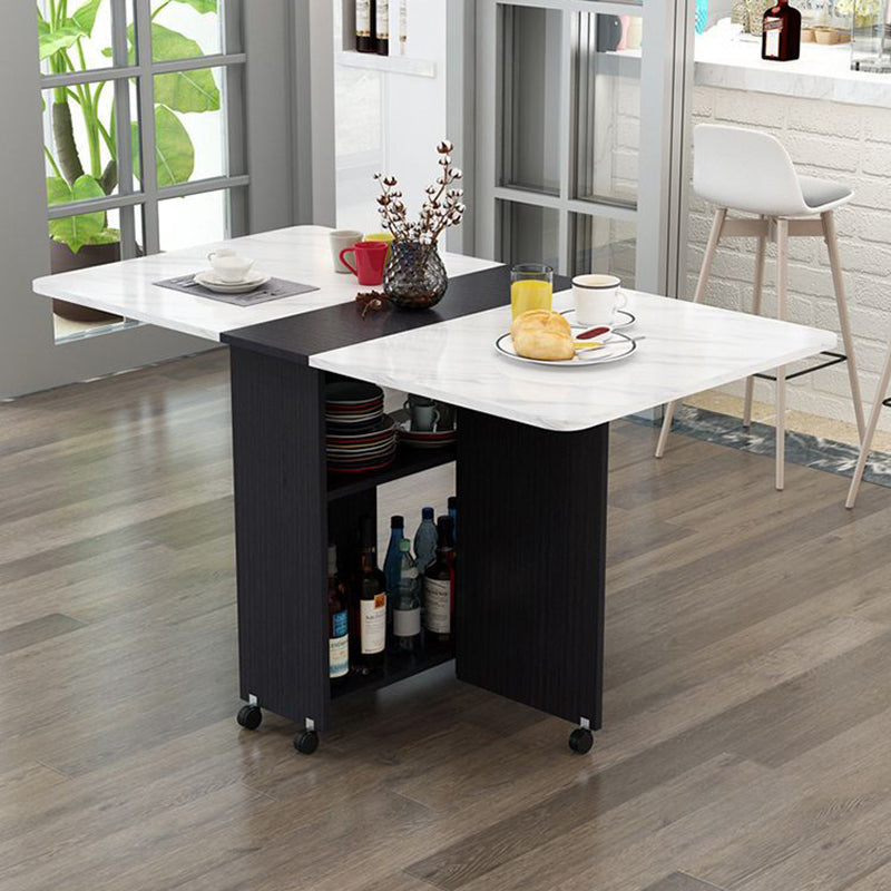 Minimalist Engineered Wood Square Table