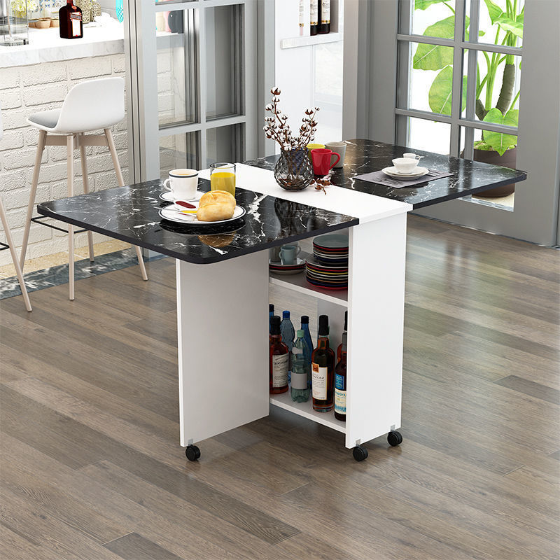 Minimalist Engineered Wood Square Table — Light Walnut